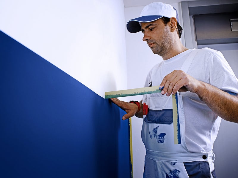 tesa 43340000100 Precision Mask Indoor Masking Tape for Painting and Decorating, Residue Free Removal, 50 m x 25 mm - Image 1